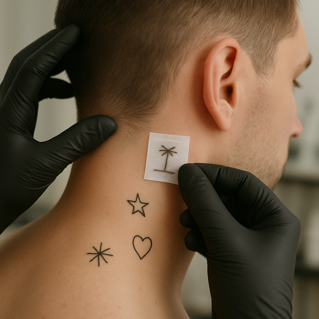 Inspirations pour un tatouage homme cou discret et bien placé