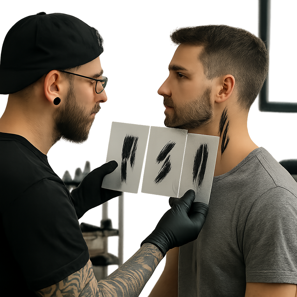 Inspirations pour un tatouage cou masculin en écriture chinoise